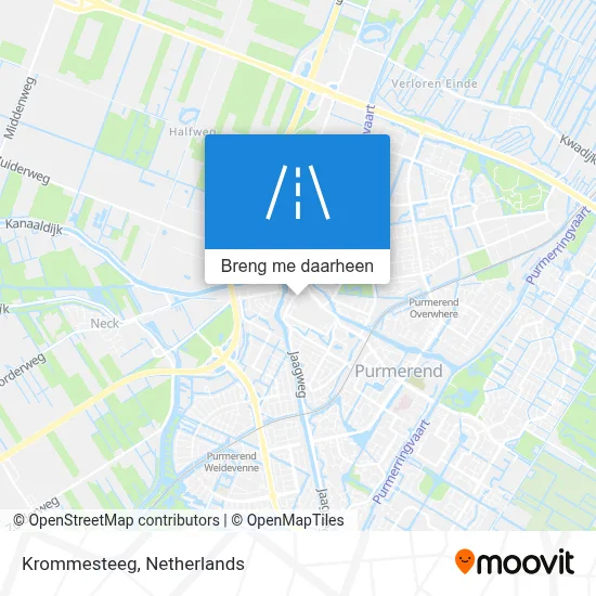 Krommesteeg kaart