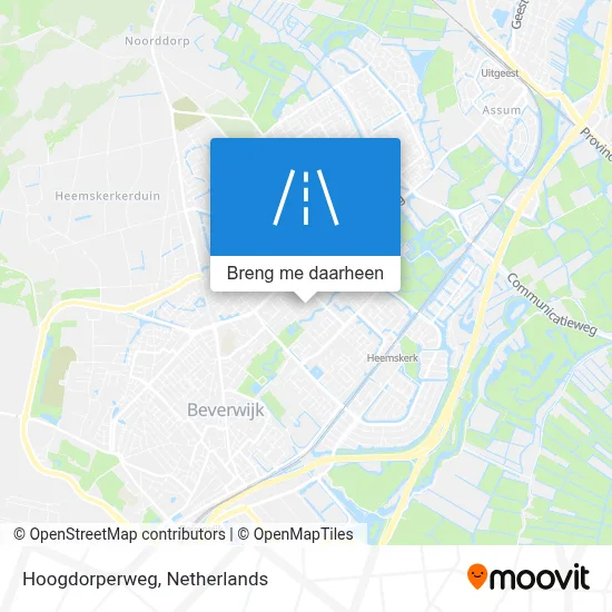 Hoogdorperweg kaart