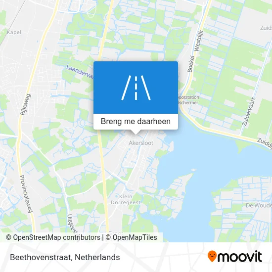 Beethovenstraat kaart