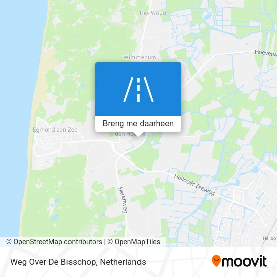 Weg Over De Bisschop kaart