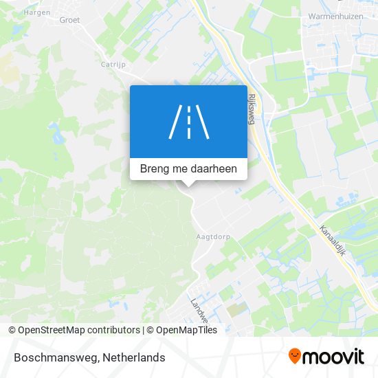 Boschmansweg kaart