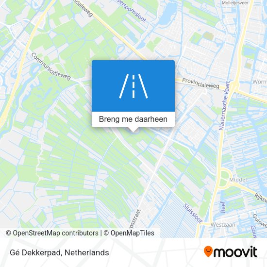 Gé Dekkerpad kaart