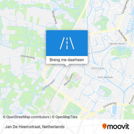 Jan De Heemstraat kaart