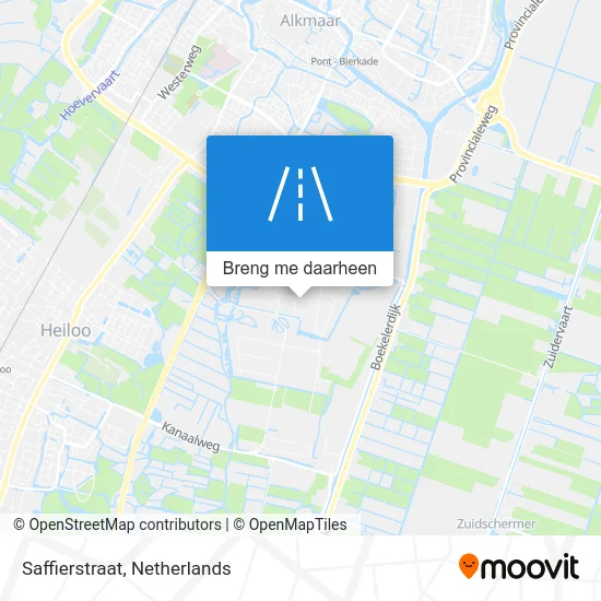 Saffierstraat kaart