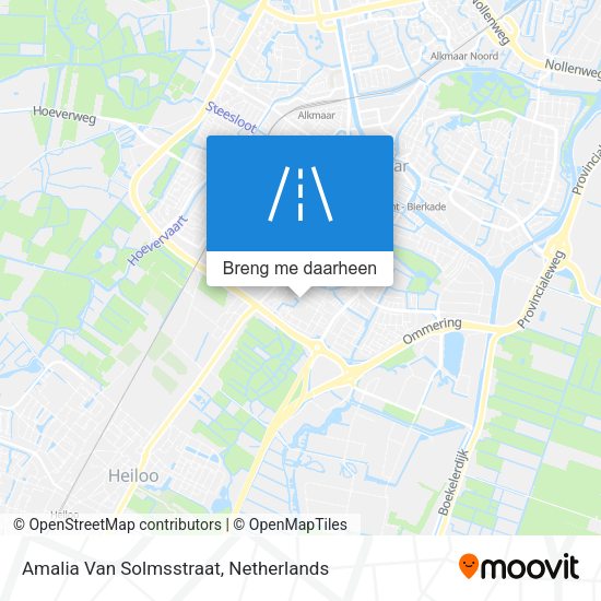Amalia Van Solmsstraat kaart