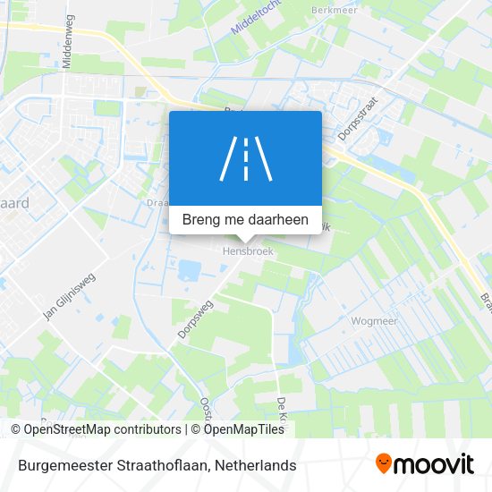Burgemeester Straathoflaan kaart