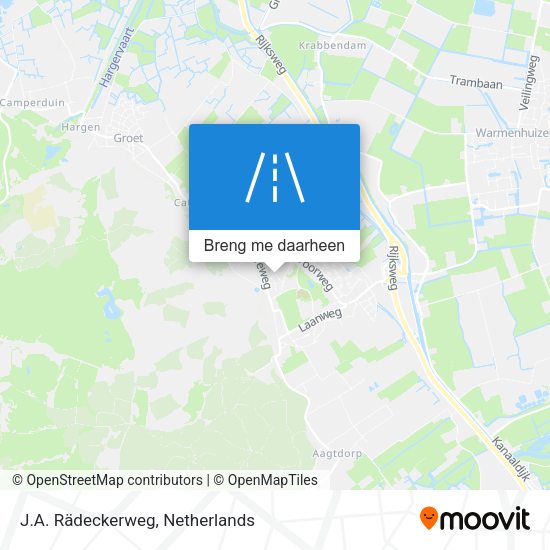 J.A. Rädeckerweg kaart