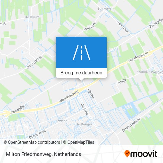 Milton Friedmanweg kaart