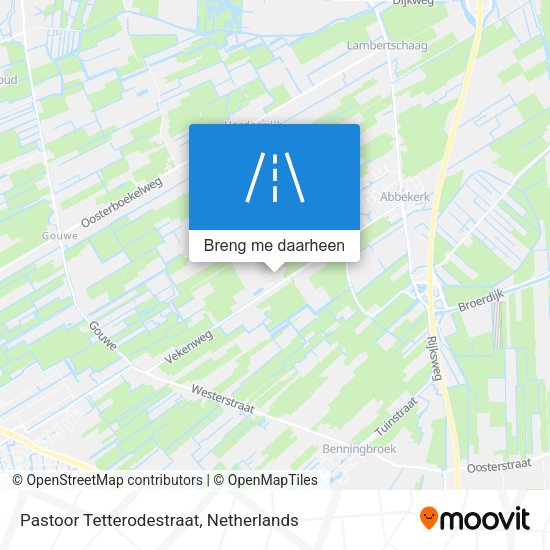 Pastoor Tetterodestraat kaart