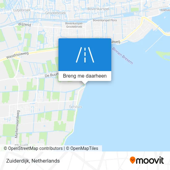 Zuiderdijk kaart