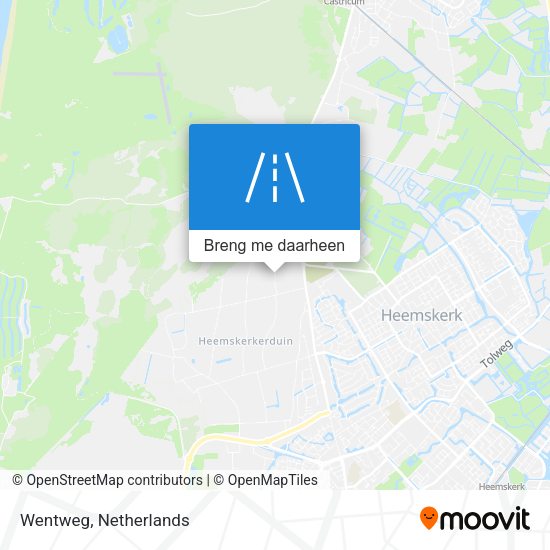 Wentweg kaart