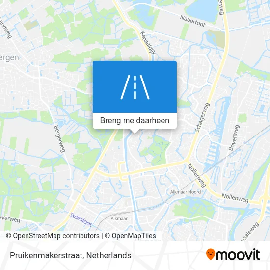 Pruikenmakerstraat kaart