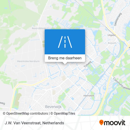 J.W. Van Veenstraat kaart