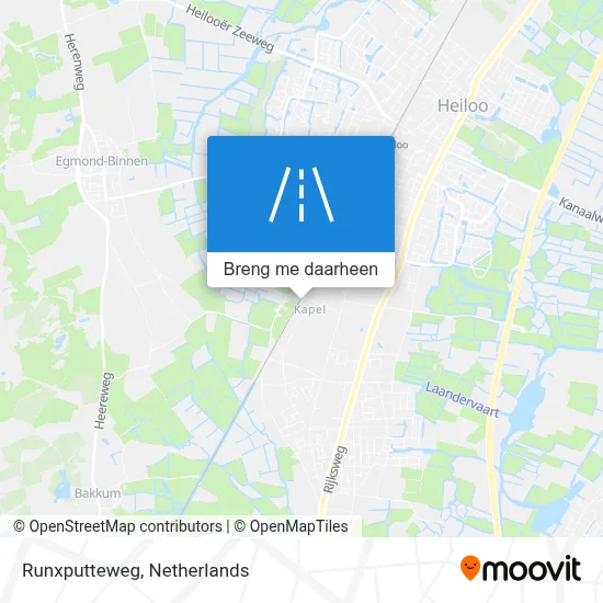 Runxputteweg kaart