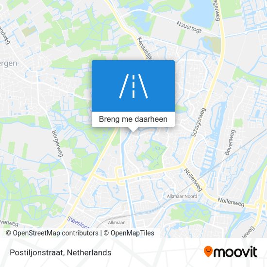 Postiljonstraat kaart