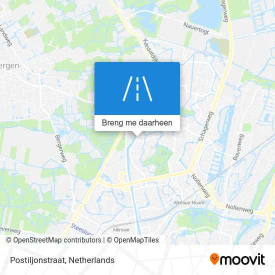 Postiljonstraat kaart