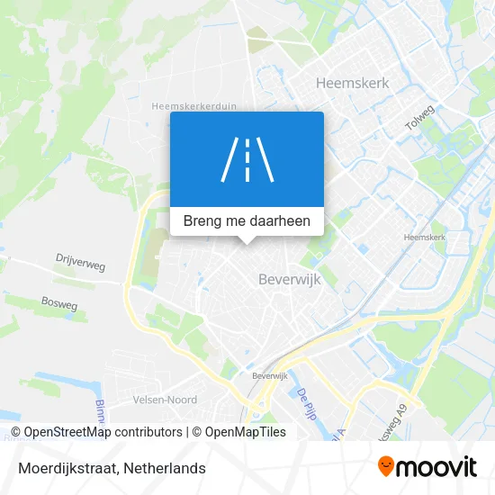 Moerdijkstraat kaart
