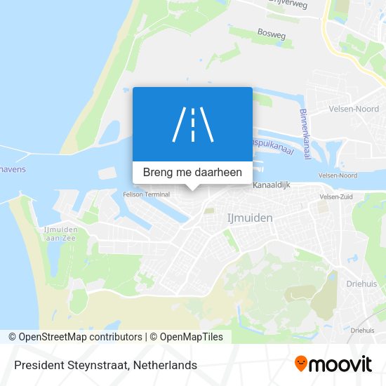 President Steynstraat kaart
