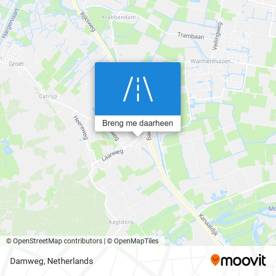 Damweg kaart