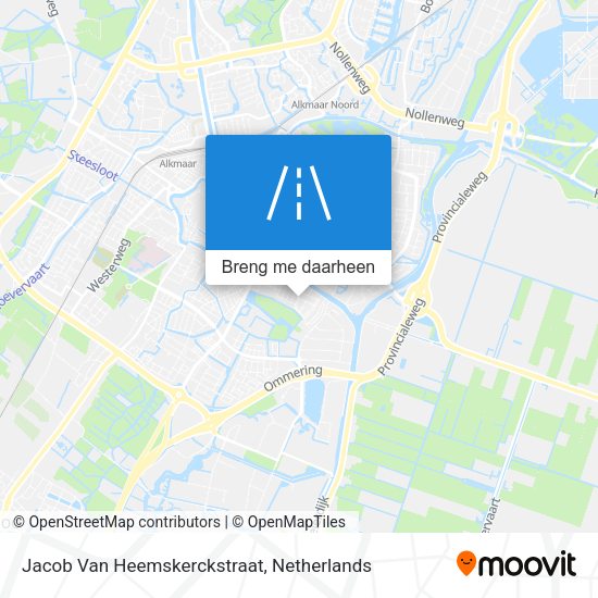Jacob Van Heemskerckstraat kaart