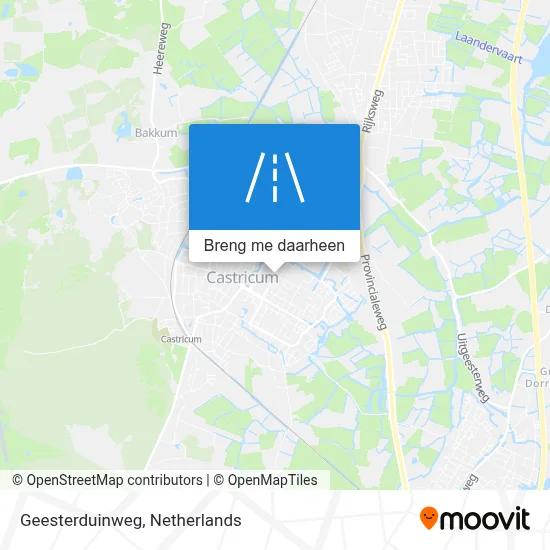 Geesterduinweg kaart