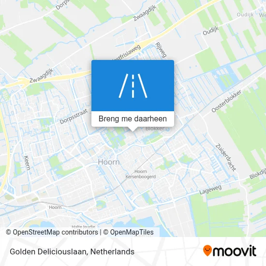Golden Deliciouslaan kaart