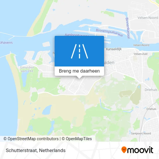 Schutterstraat kaart