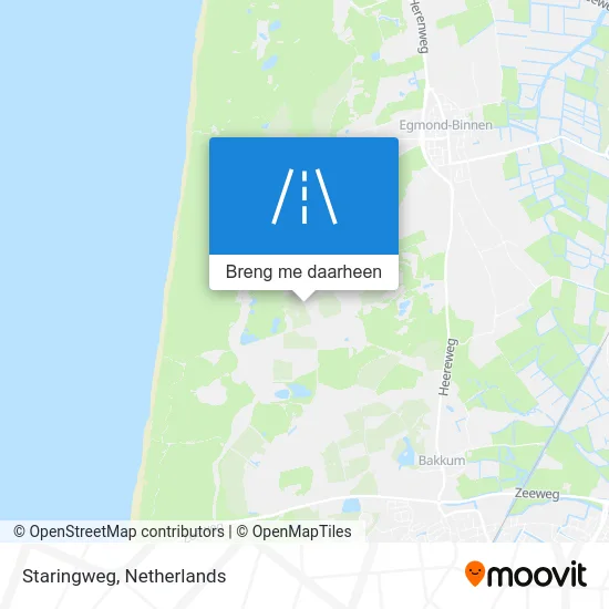 Staringweg kaart