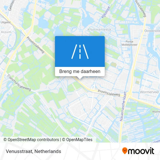 Venusstraat kaart