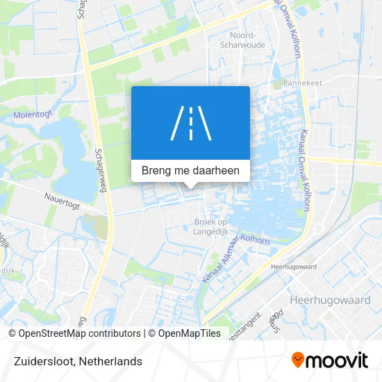 Zuidersloot kaart