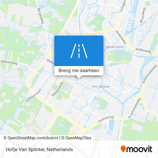 Hofje Van Splinter kaart