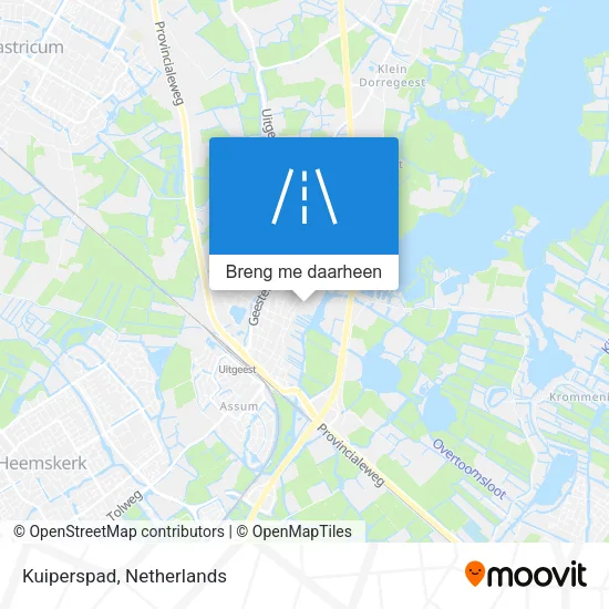 Kuiperspad kaart