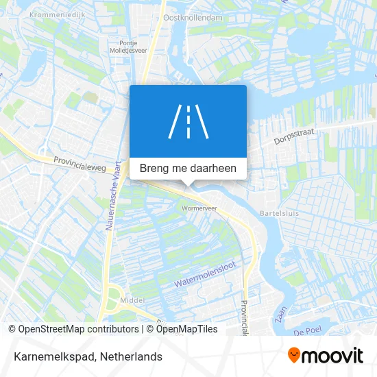 Karnemelkspad kaart