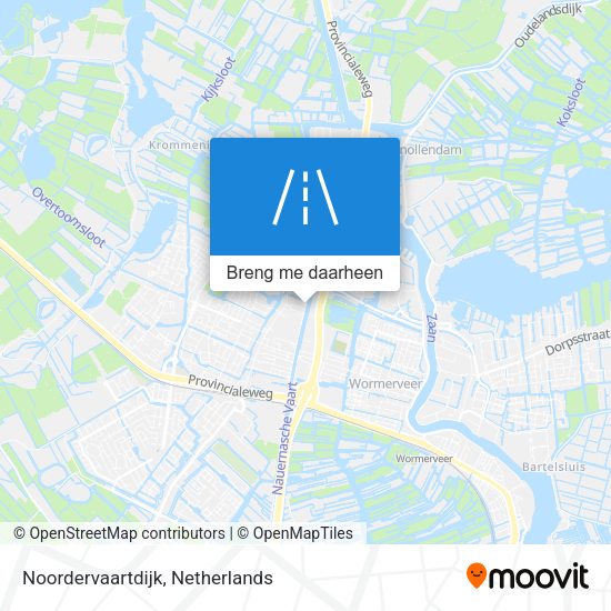 Noordervaartdijk kaart