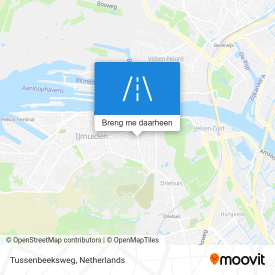 Tussenbeeksweg kaart