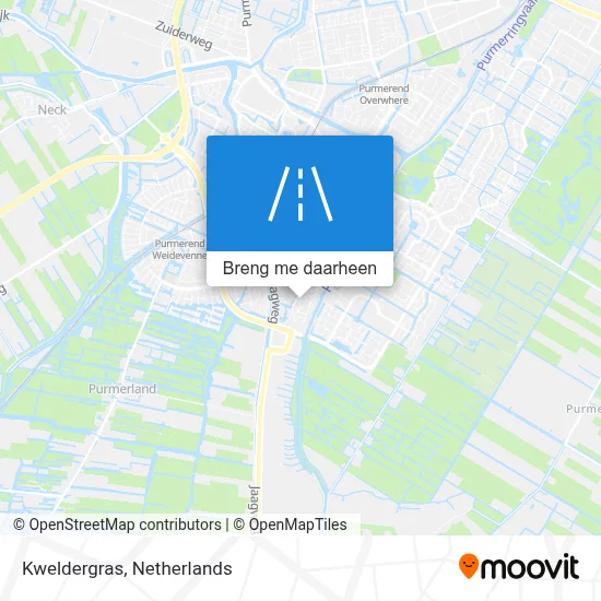 Kweldergras kaart