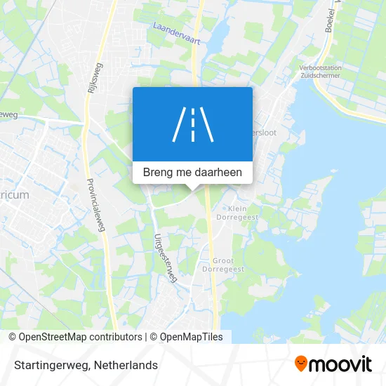 Startingerweg kaart