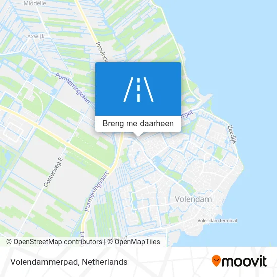 Volendammerpad kaart