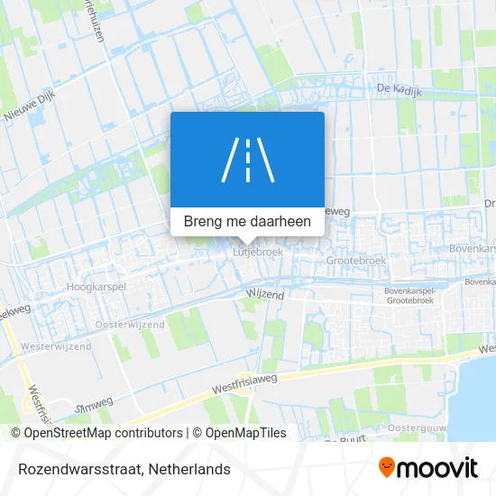 Rozendwarsstraat kaart