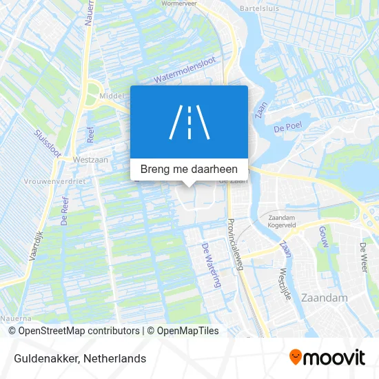 Guldenakker kaart