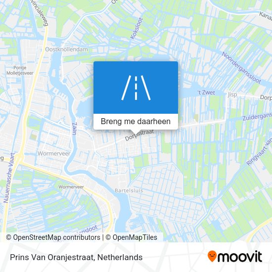 Prins Van Oranjestraat kaart
