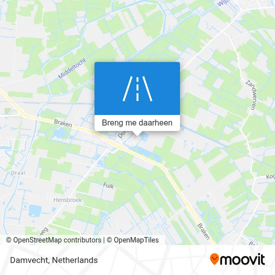 Damvecht kaart