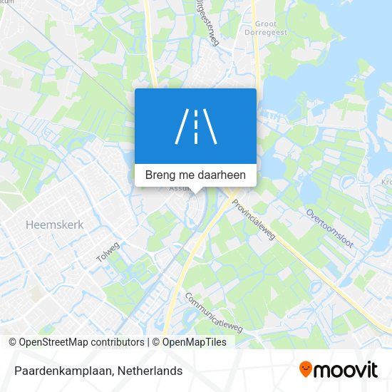 Paardenkamplaan kaart