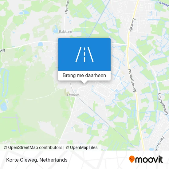 Korte Cieweg kaart