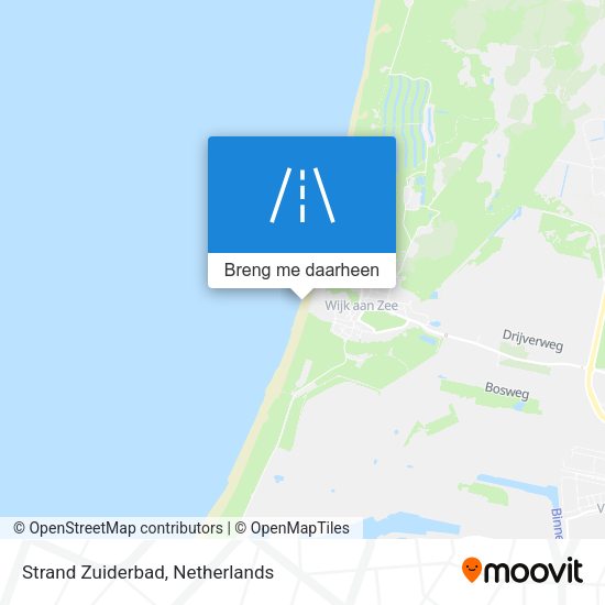 Strand Zuiderbad kaart
