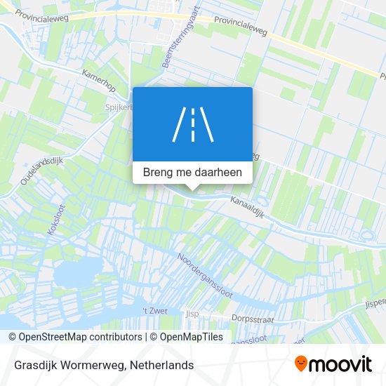 Grasdijk Wormerweg kaart