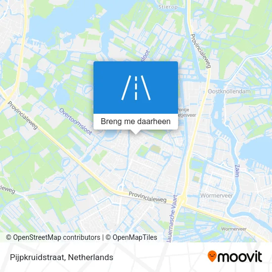 Pijpkruidstraat kaart