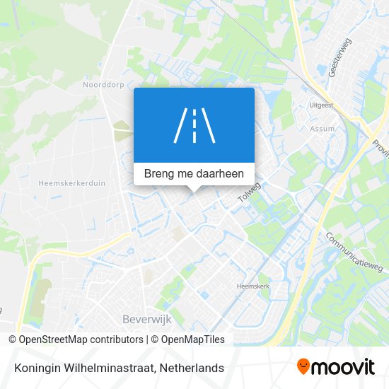 Koningin Wilhelminastraat kaart
