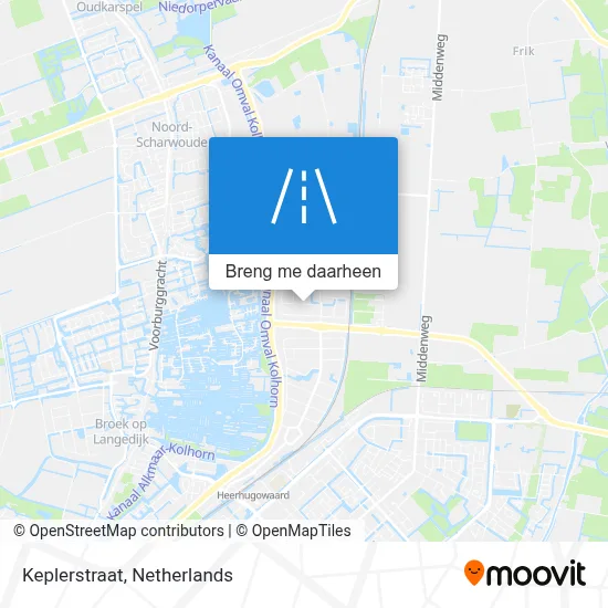 Keplerstraat kaart