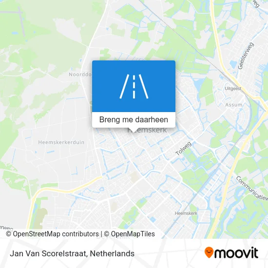 Jan Van Scorelstraat kaart